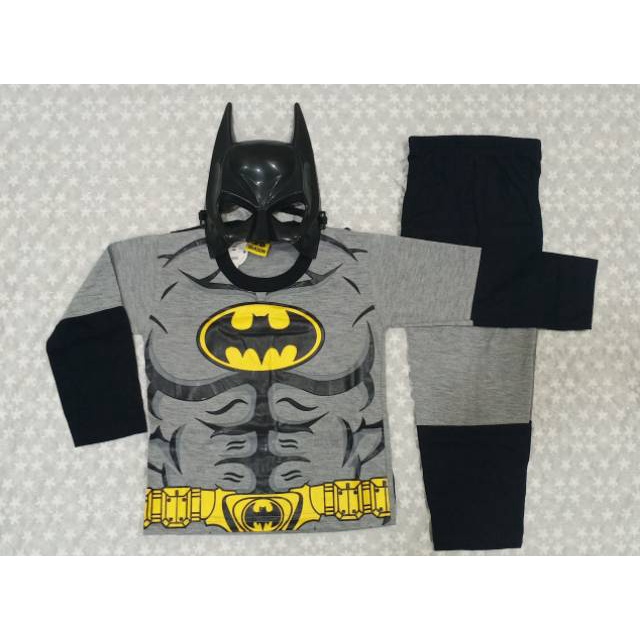 baju Batman anak laki laki 1 set