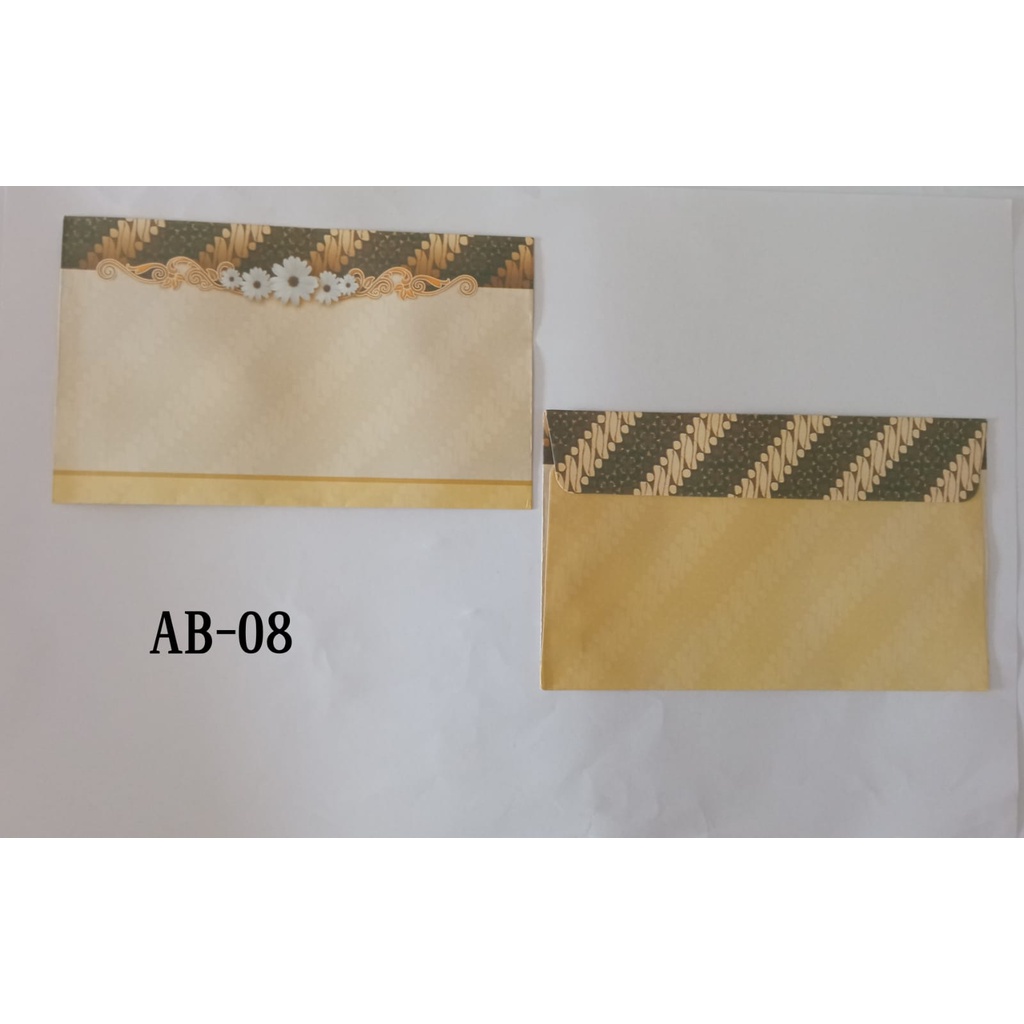 

Blangko Amplop Motif AB-08 Murah Isi 50