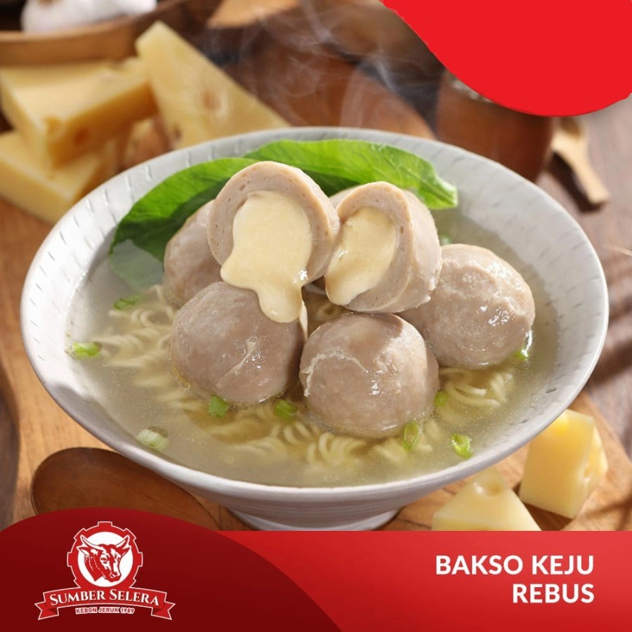 BAKSO SAPI ISI KEJU SUMBER SELERA 300GR CHEESE BEEF MEATBALL 10PCS HALAL