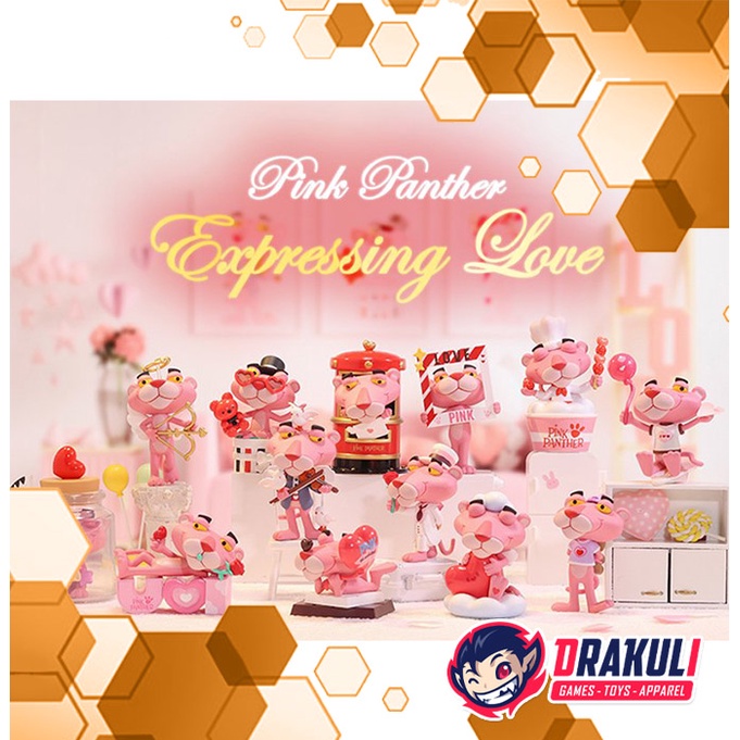 Toys Pop Mart Pink Panther Expressing Love Blind Box (Assorted)