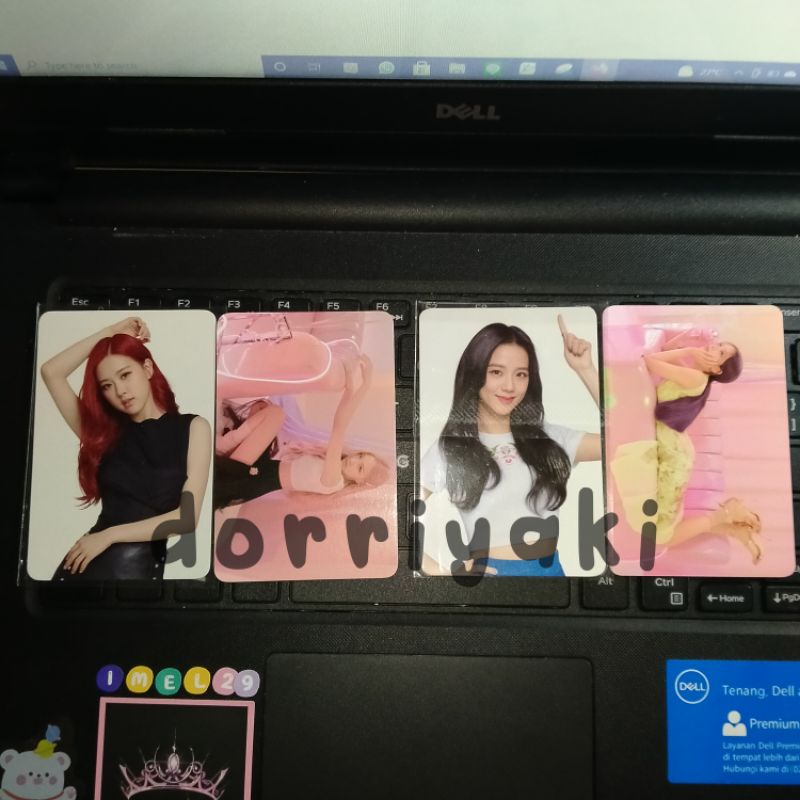 photocard blackpink jisoo rosé hello bubble set