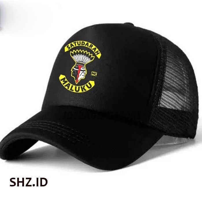 TOPi Trucker Jaring distro SATU DARAH MALUKU polos custom indonesia JS