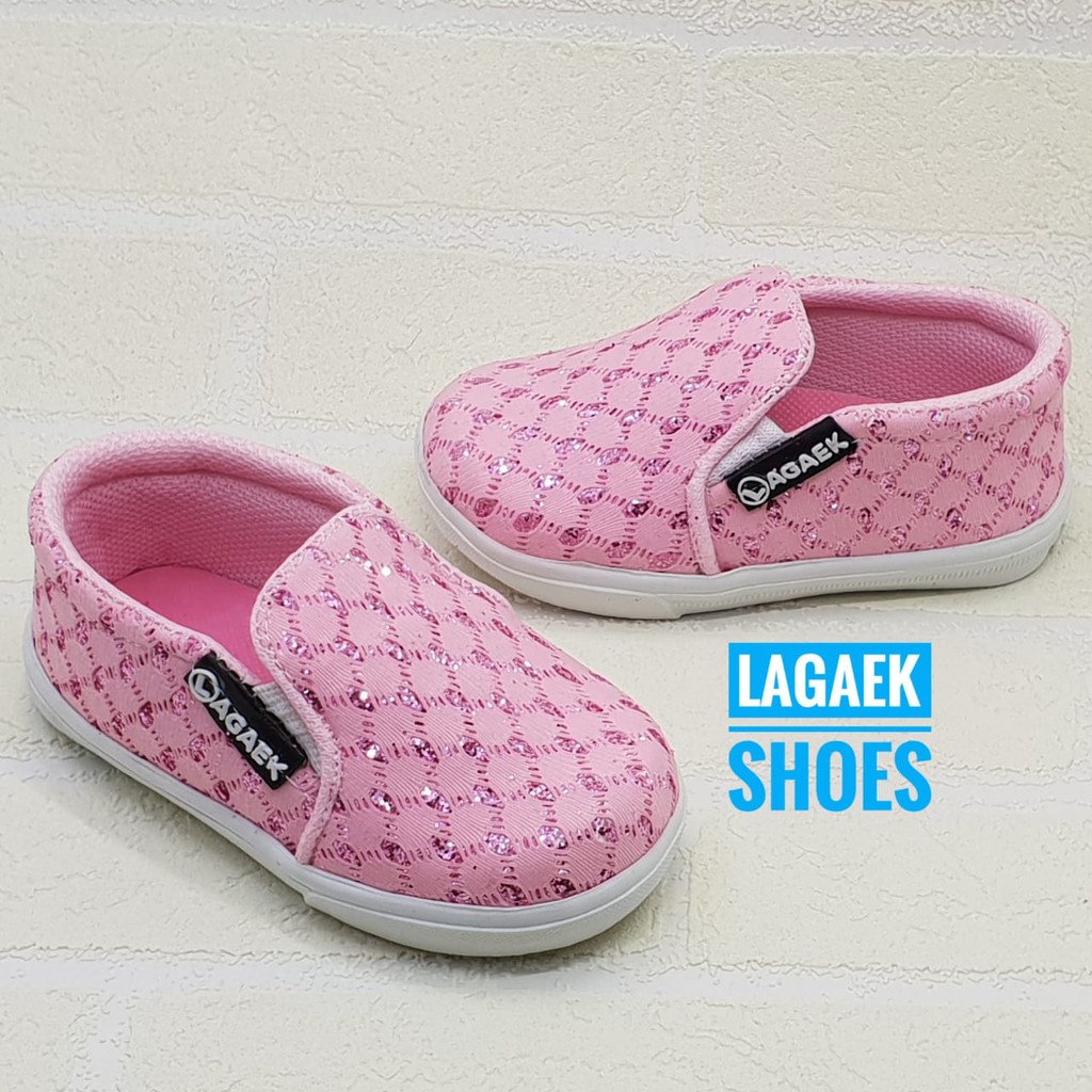 Sepatu Anak Perempuan Slip On Usia 2 4 Tahunan REJECT Minus Sedikit [SEPATU ANAK REJECT]