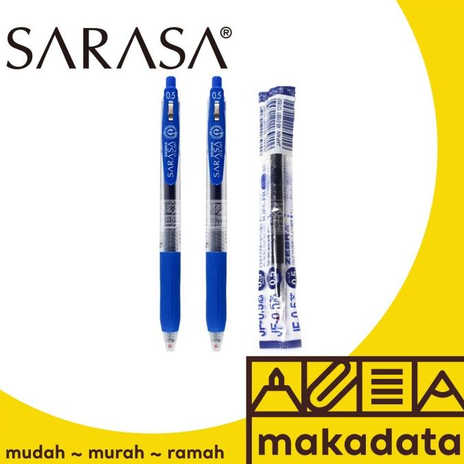 

*#*#*#] 2 BALLPOINT SARASA 0.5 & 1 REFFIL BLUE