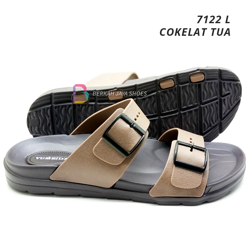 Sandal Pria Karet - Sandal Slop Ban 2 Pria Yumeida 7122 L Varian Warna