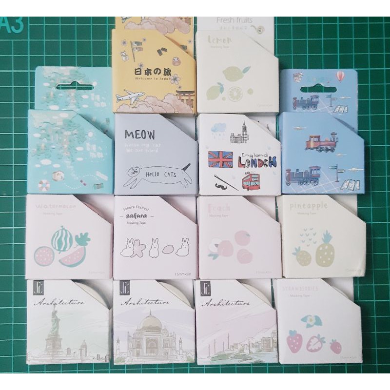 

1 pcs Washitape (5M)/Selotip Dekor/Washitape Motif/Isolasi/ DIY Planner Jurnal Diary