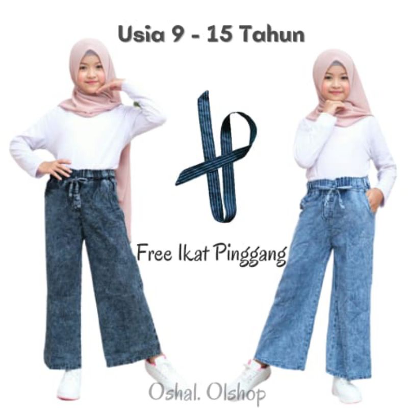 CELANA Jeans Anak//CELANA JEANS ANAK CEWEK//CELANA  JEANS ANAK  KULOT RAWIS