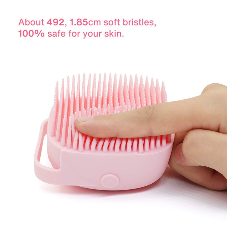 MARKAS88 Sikat Mandi Silikon Shower Brush Silicone Dispenser Peralatan Mandi Silikon Tempat Sabun