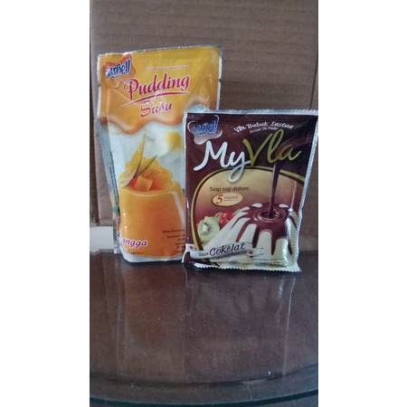 

nutrijel paket puding susu rasa mangga dan my vla