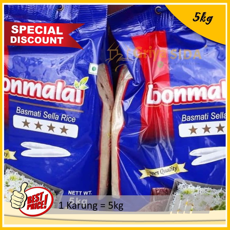 Beras basmati doonmalai 5kg Asli donmalai basmati harga grosir