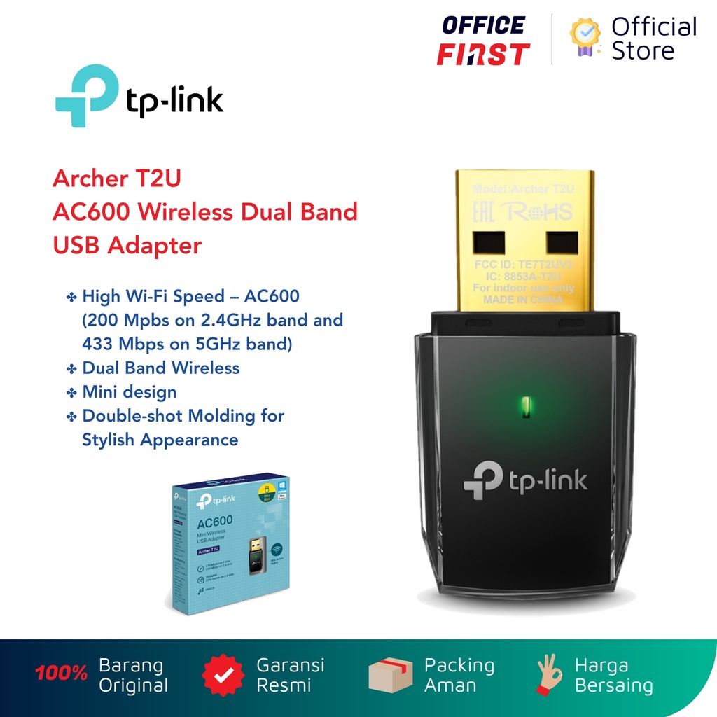 TP-Link Archer T2U AC600 Wireless Dual Band USB Adapter TP Link WiFi