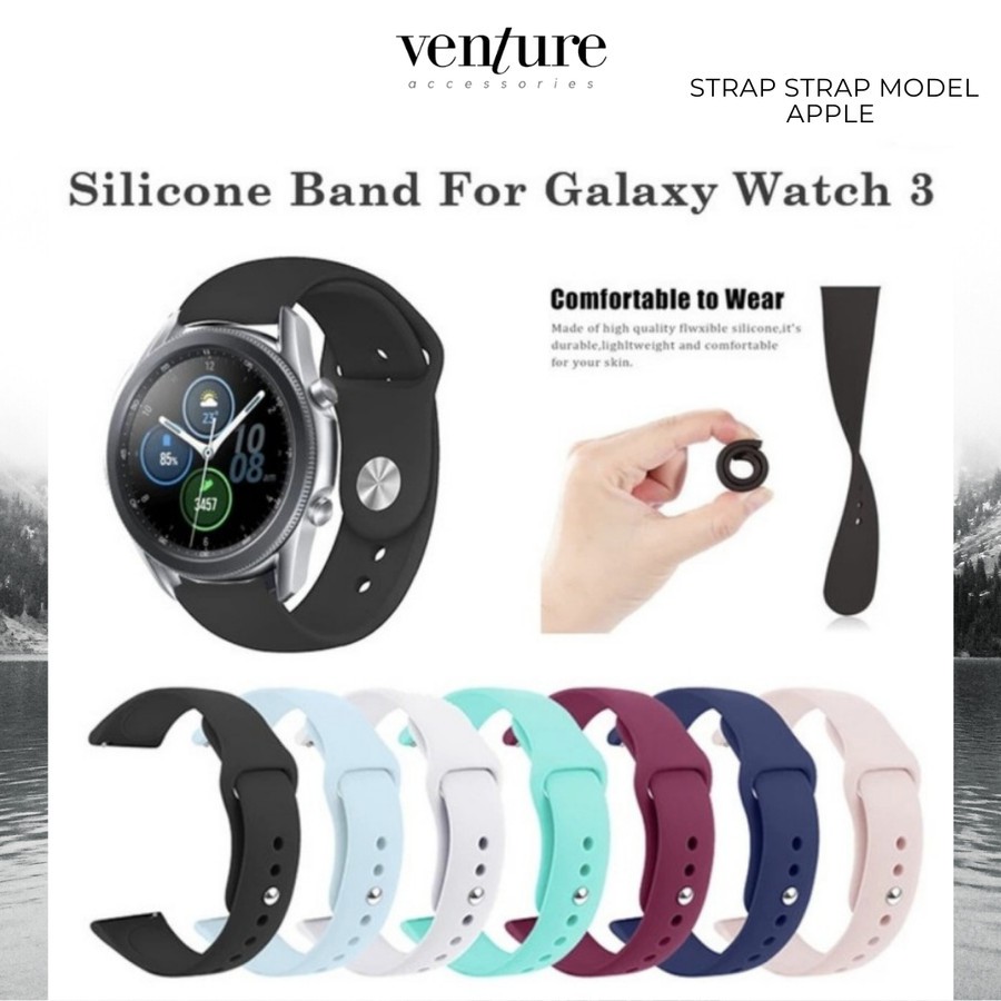 STRAP SAMSUNG GALAXY WATCH 3 45MM MODEL APPLE TALI JAM TANGAN RUBBER