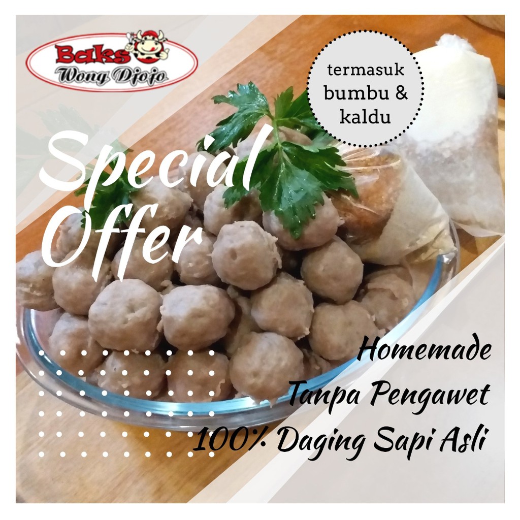

Bakso Halus 50 pcs dapat BONUS 2 pcs Bakso GRANAT
