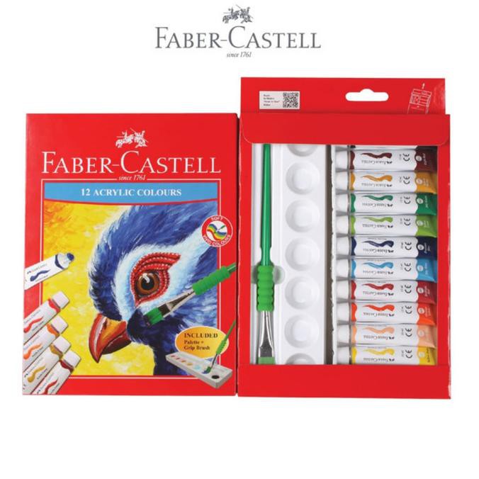 

New! Faber Castell 12 Acrylic Colours / Cat Akrilik Terpercaya