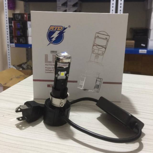 Lampu Motor Led Mini Projector H4 H6 M8 Sinar Terang Y0290