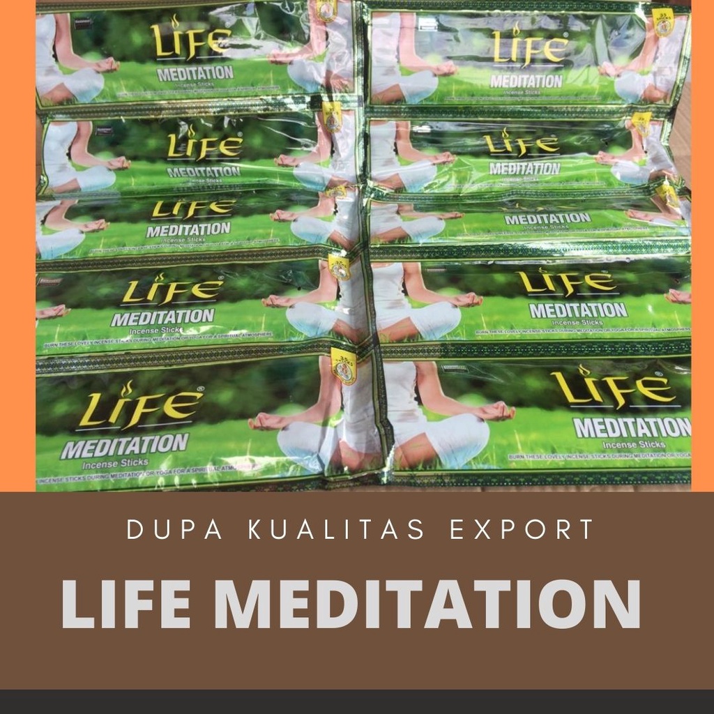 DUPA LIFE MEDITATION KUALITAS EXPORT AROMA TERAPI ISI 6 SACHET @35 STIK DUPA AROMA MEDITATION