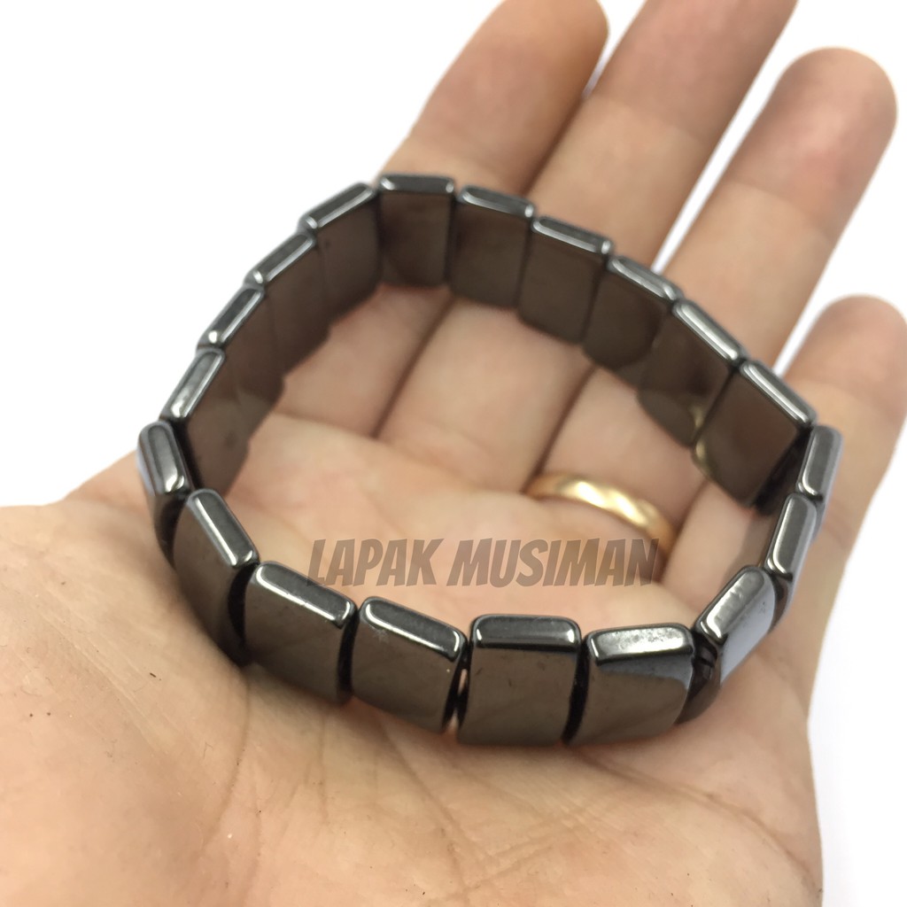 [Bayar di Tempat] GELANG BATU KESEHATAN BRACELET STONE MAGNETIC MAGNET ENERGY PRIA WANITA KODE LM 0