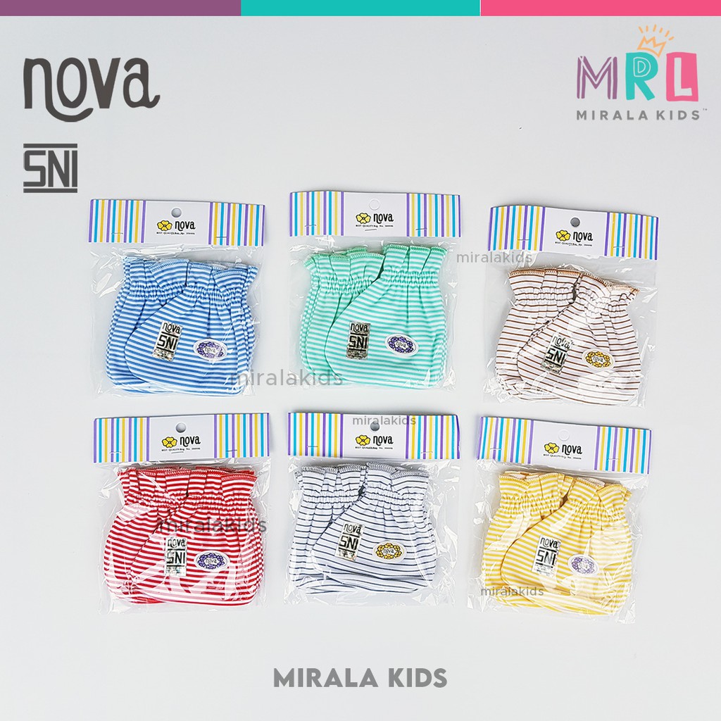 Nova STK Bayi SNI - Sarung Tangan dan Kaos Kaki Bayi seri Polos dan Motif