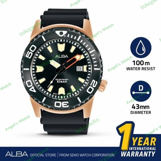 Jam tangan pria alba AG8M10 AG8M10X1 alba men