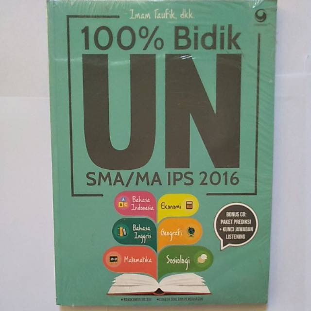 Buku 100% Bidik UN SMA/MA IPS 2016