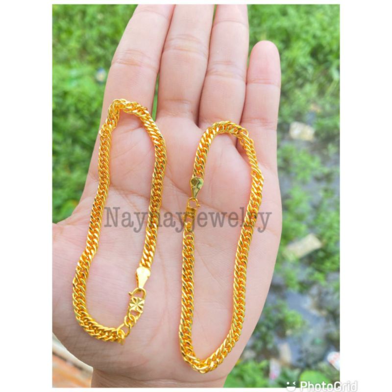 Gelang lempes dewasa warna 24k