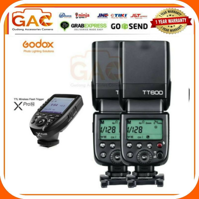 paket GAC 2in1 flash GODOX TT-600 + triger GODOX XPRO