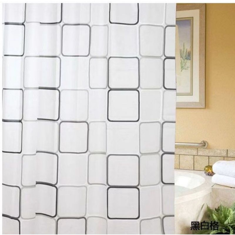 TKM4130 Tirai Kamar Mandi Tebal 200gram 180 x 180cm EVA / Shower Curtain