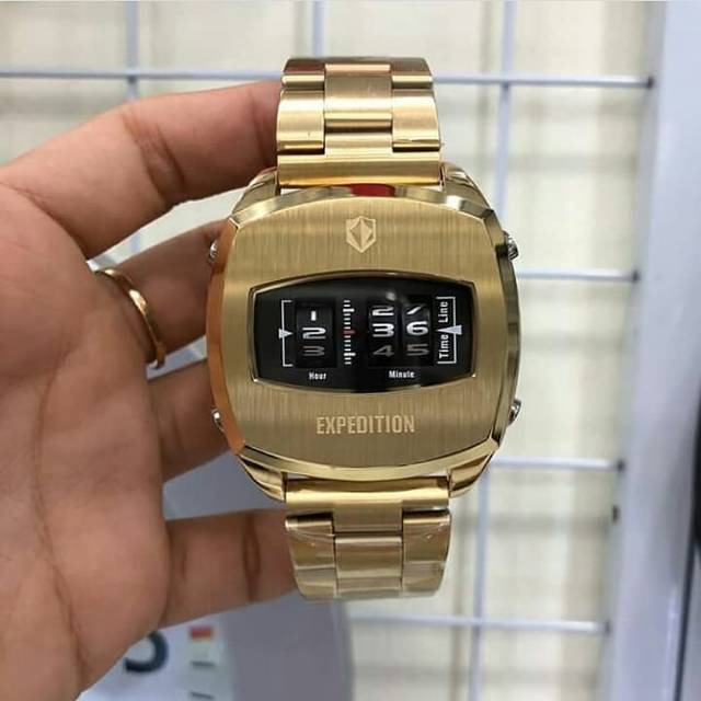 JAM TANGAN EXPEDITION PRIA 6790 M GOLD ORIGINAL