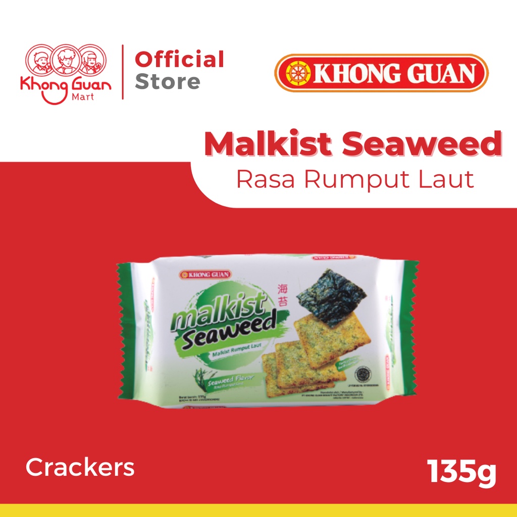 

KHONG GUAN Malkist rasa Seaweed 135 Gram