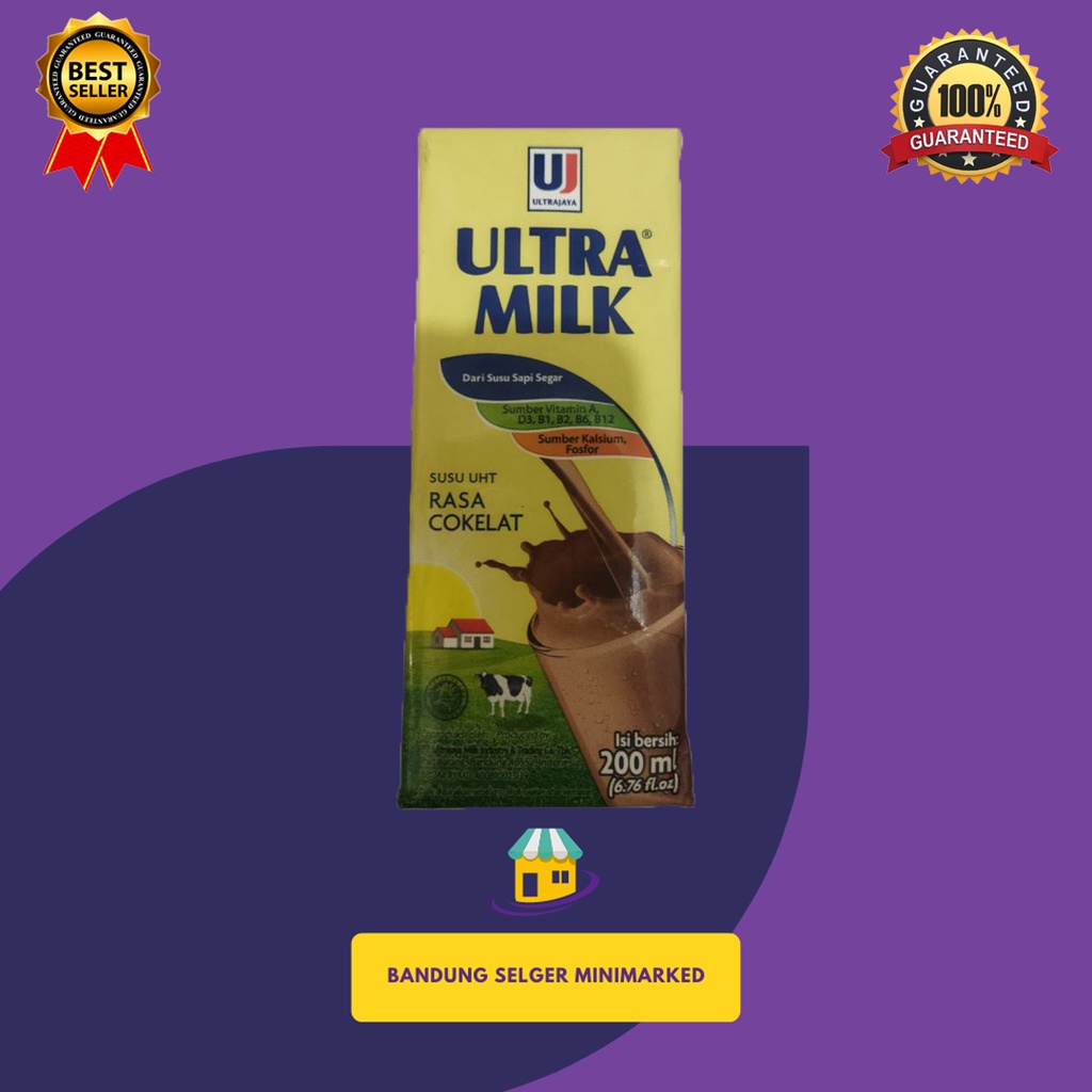 

ULTRA MILK SUSU UHT RASA COKELAT 200ML ORIGINAL