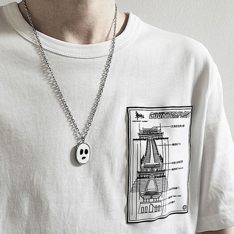 Ghost Face Necklace Accessories Hip Hop Personality Simple Trend