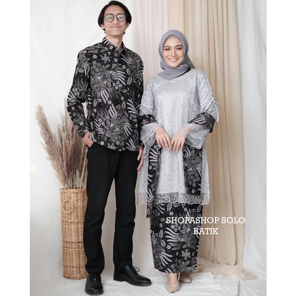 ADA ANAK - SHOPASHOP SOLO Batik Rok Duyung Couple Carisa Selendang Brukat Tille Mutiara