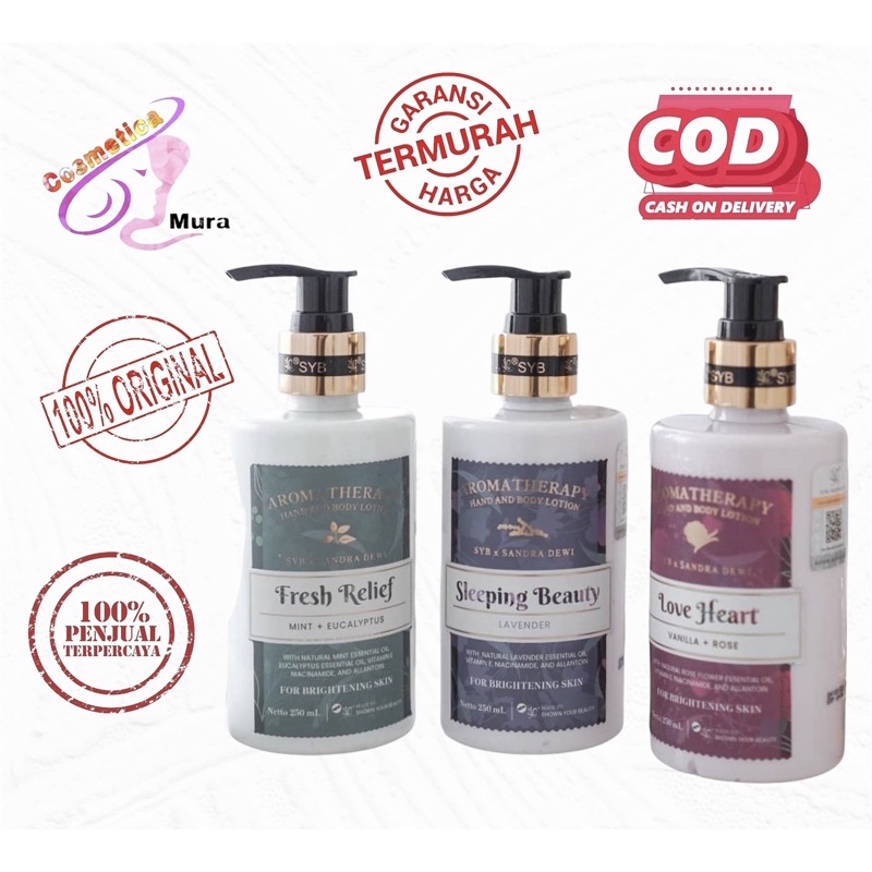 syb x sandra dewi handbody ~ SYB aromatheraphy handbody lotion X sandra dewi