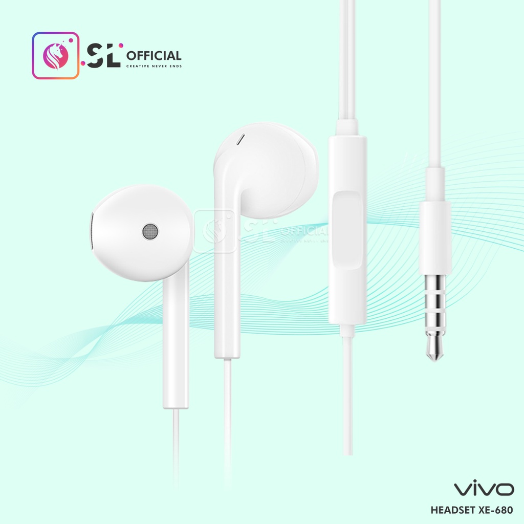 HEADSET VIVO ORIGINAL 100% SUPPORT ALL TIPE VIVO [XE-680]