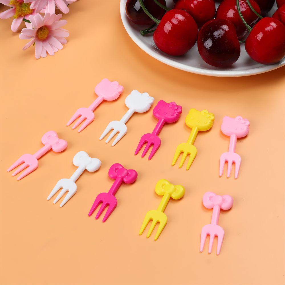 Garpu Buah Nanas Kawaii Peralatan Makan DIY Bento Tools