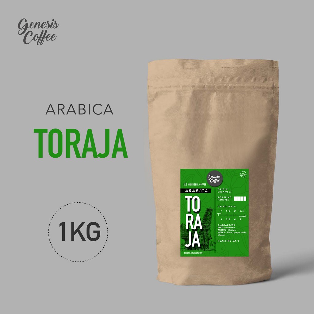 

Arabica Toraja KEMASAN 1KG / GRADE 1