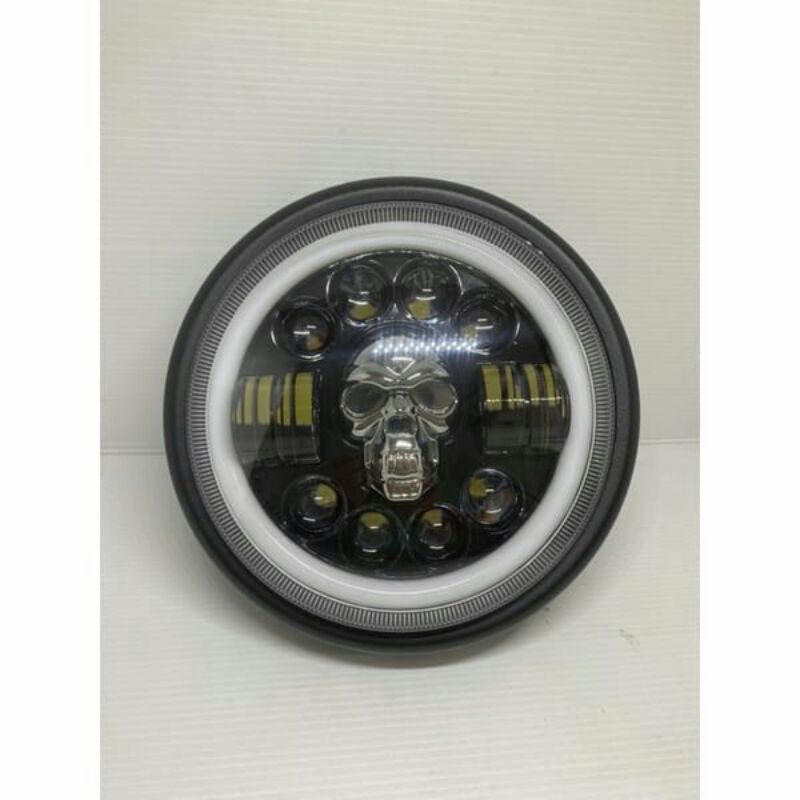 LAMPU DAYMAKER SKULL 7 INCH PLUS BATOK