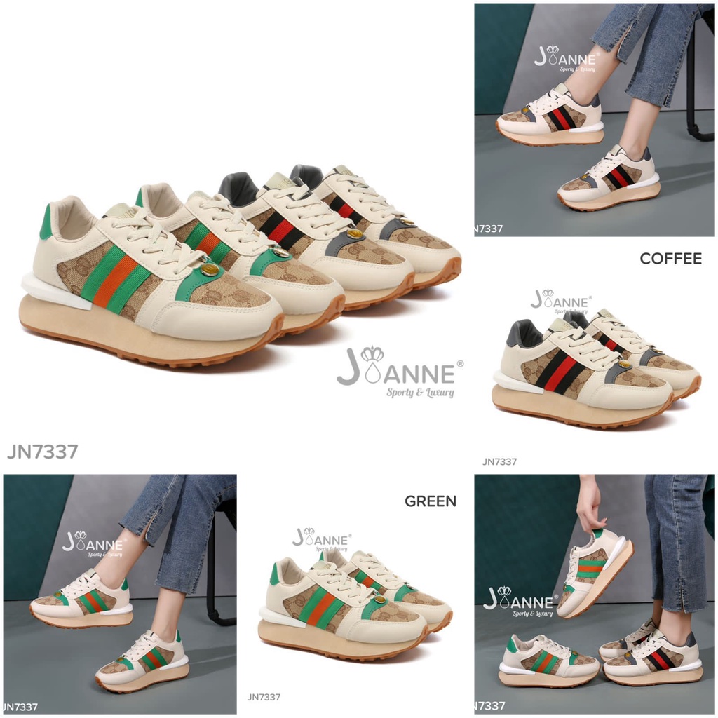 JOANNE Highsole Sporty Sneakers Shoes #JN7337 ORIGINAL