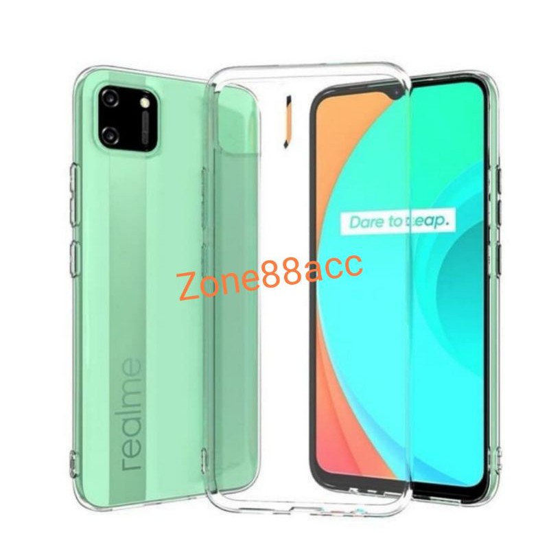 Realme C11 Softcase Silicon Ultrathin Clear Case TPU Casing Bening Cover