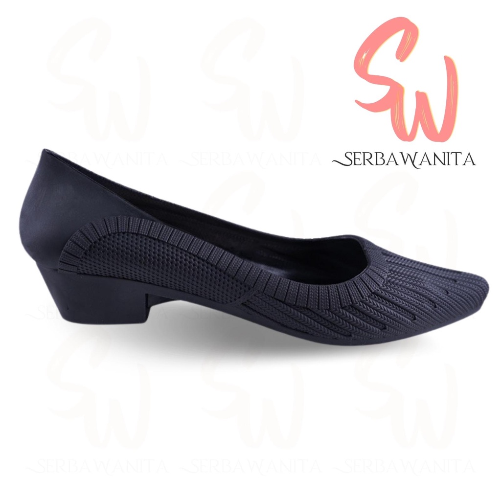 Sepatu Wedges Jelly Kantor Wanita Korea Terbaru Porto FSN