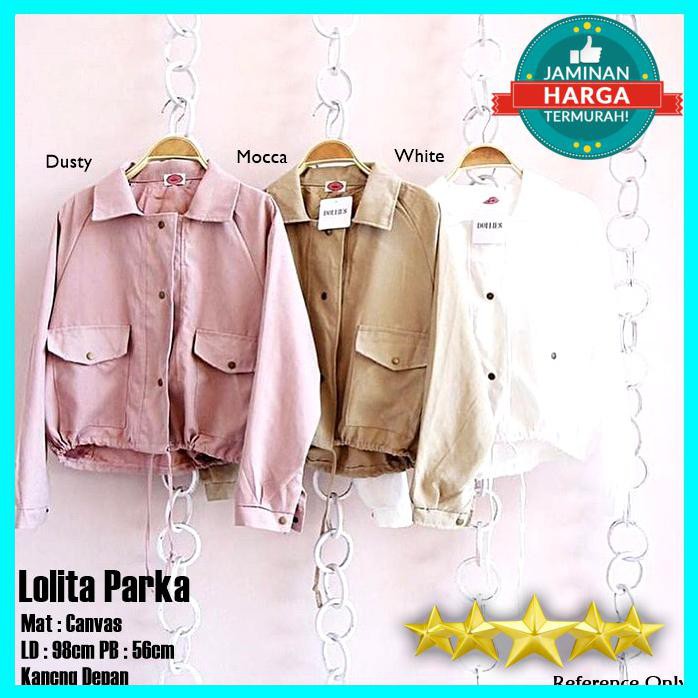 OUTERWEAR JAKET LOLITA PARKA WARNA WHITE
