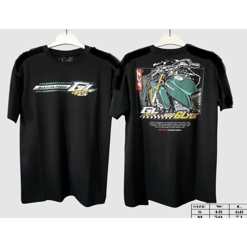 KAOS TSHIRT MOTOR GL MAX LEGEND / MOTOR HONDA GL100 NGE GL YUX