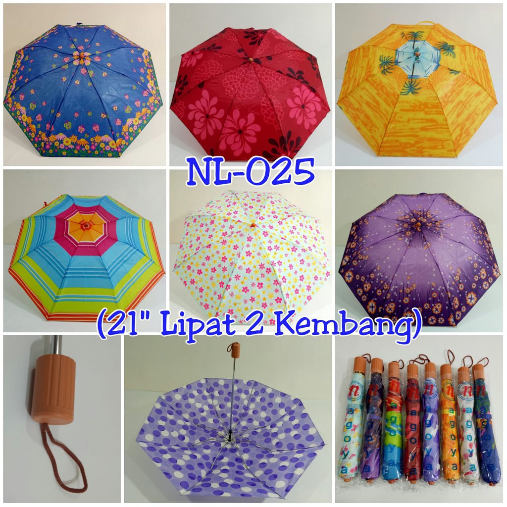 [PL01] Payung Lipat Umbrella Motif Unyu Random Colour Murah Meriah