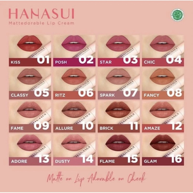 HANASUI LIPCREAM/LIPCREAM HANASUI / LIPSTIK HANASUI