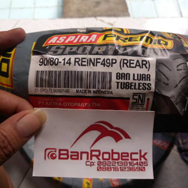 Ban14 Aspira Premio Sportivo 90/80-14 (Rear)