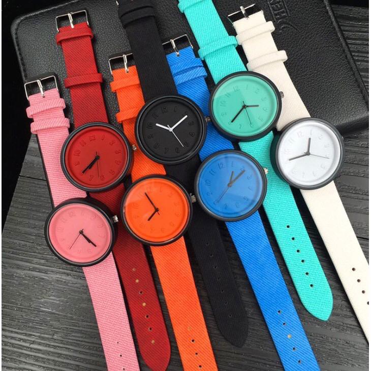 Grosir - J541 Jam Tangan Polos Warna / Jam Tangan Fashion Wanita / Jam Tangan Analog / Woman Watch