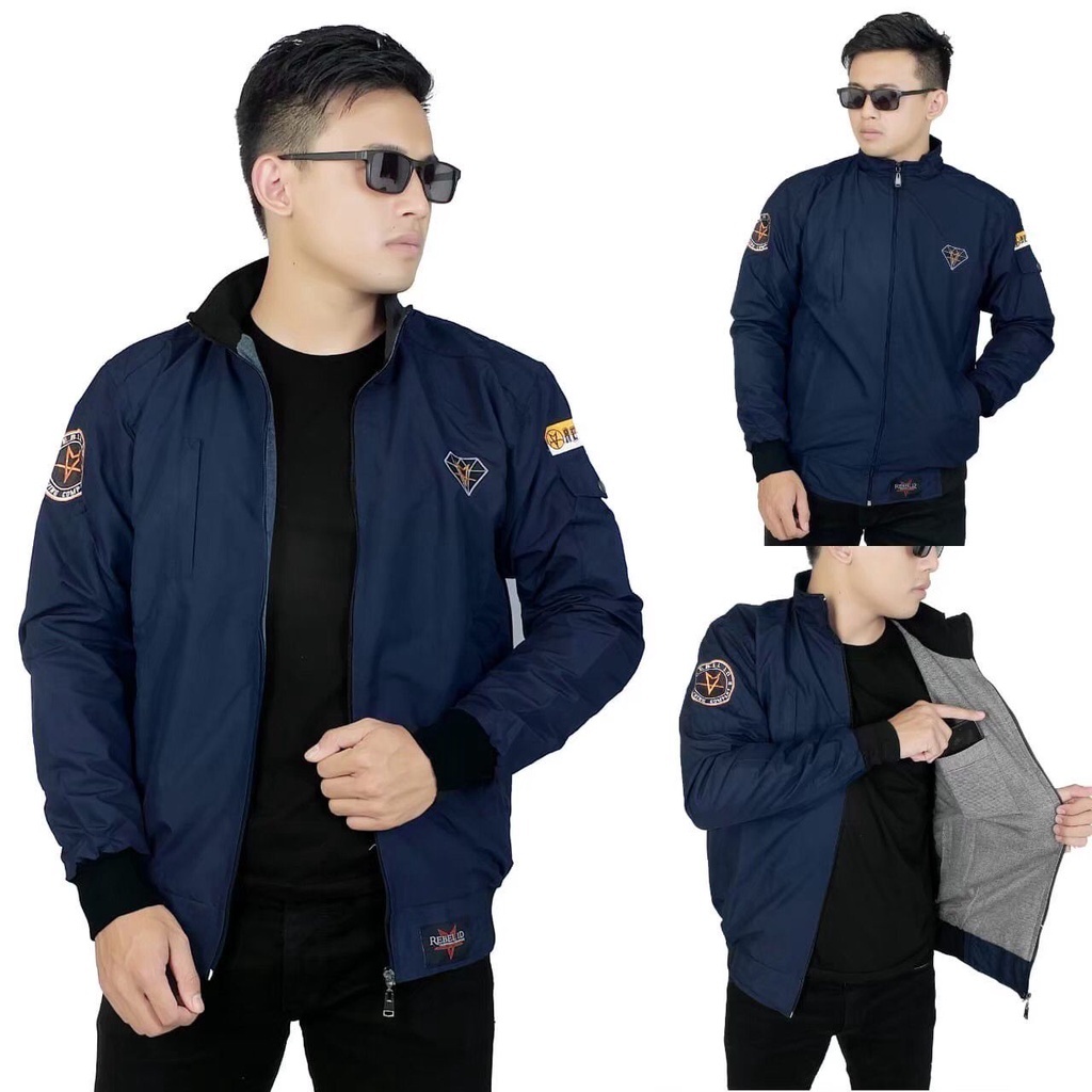 JAKET PRIA CASUAL SIMPLE ORIGINAL DIAMOND REBEL ID / JAKET MOTOR PRIA / JAKET BOMBER / JAKET SGM