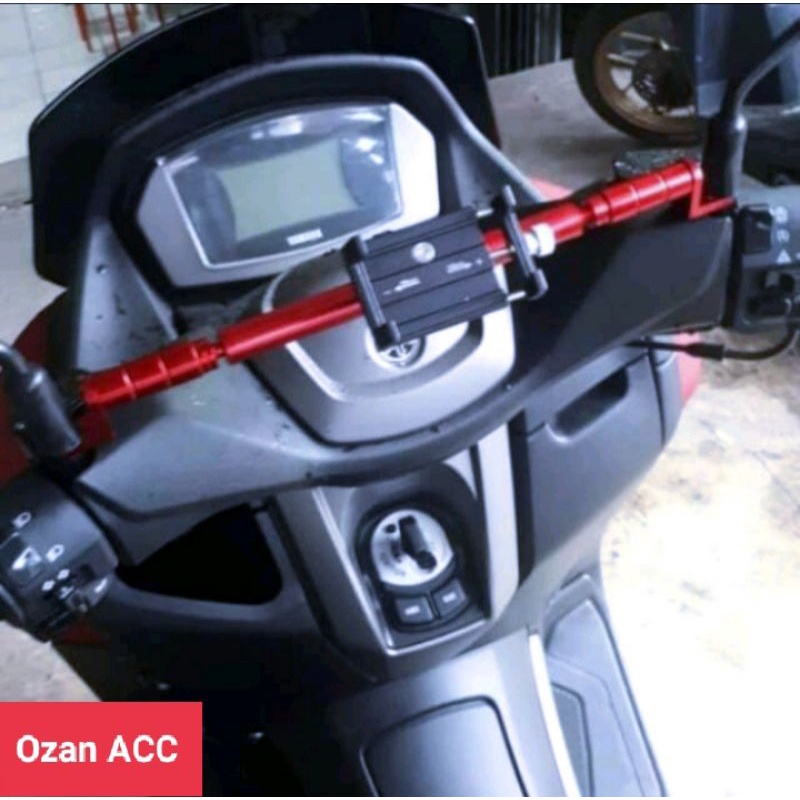 Paket stabilizer stang dan holder hp dudukan hp anti slip Yamaha Nmax 2020 2021