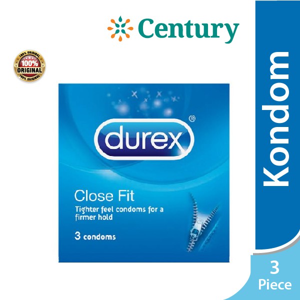 Durex Close Fit 1 pack isi 3 pc / Kondom / Kontrasepsi / pria
