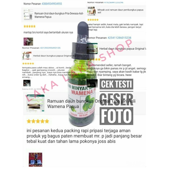 COD Ramuan daun 3 jari asli daun bung kus CAP WAMENA